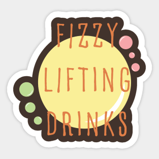 fizzy lifting drinks Sticker